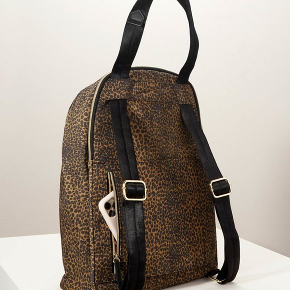 Stella & Dot Lady Boss Backpack in leopard print - Picture 9 of 9